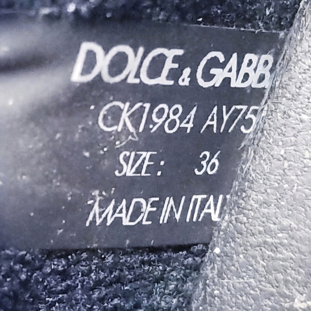 Dolce & Gabbana Wmns Air Master 'White Black Pink' EU 36/ US Wmns 6 - Picture 8 of 8